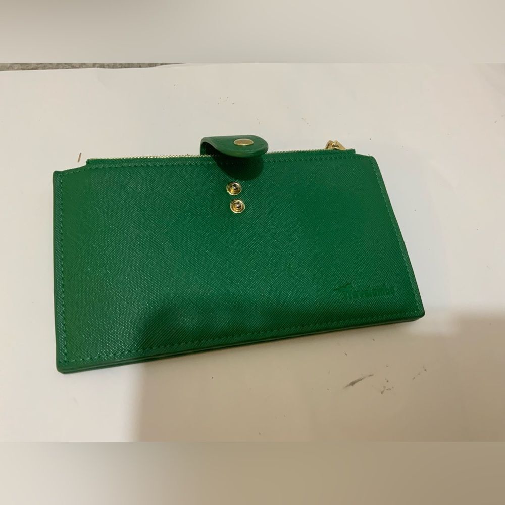 New Travelambo BiFold Wallet RFI Pocket Emerald Green